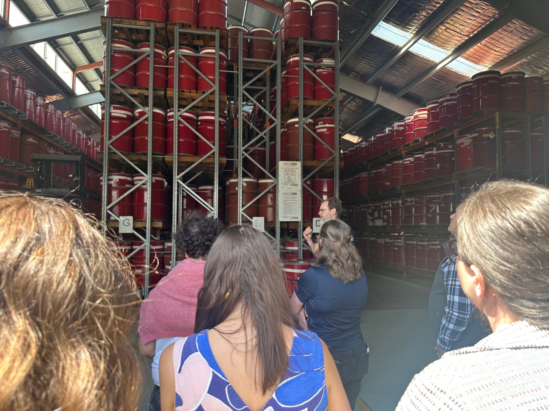 Low level waste.jpg Visiting a low-level radioactive waste facility on-site at ANSTO