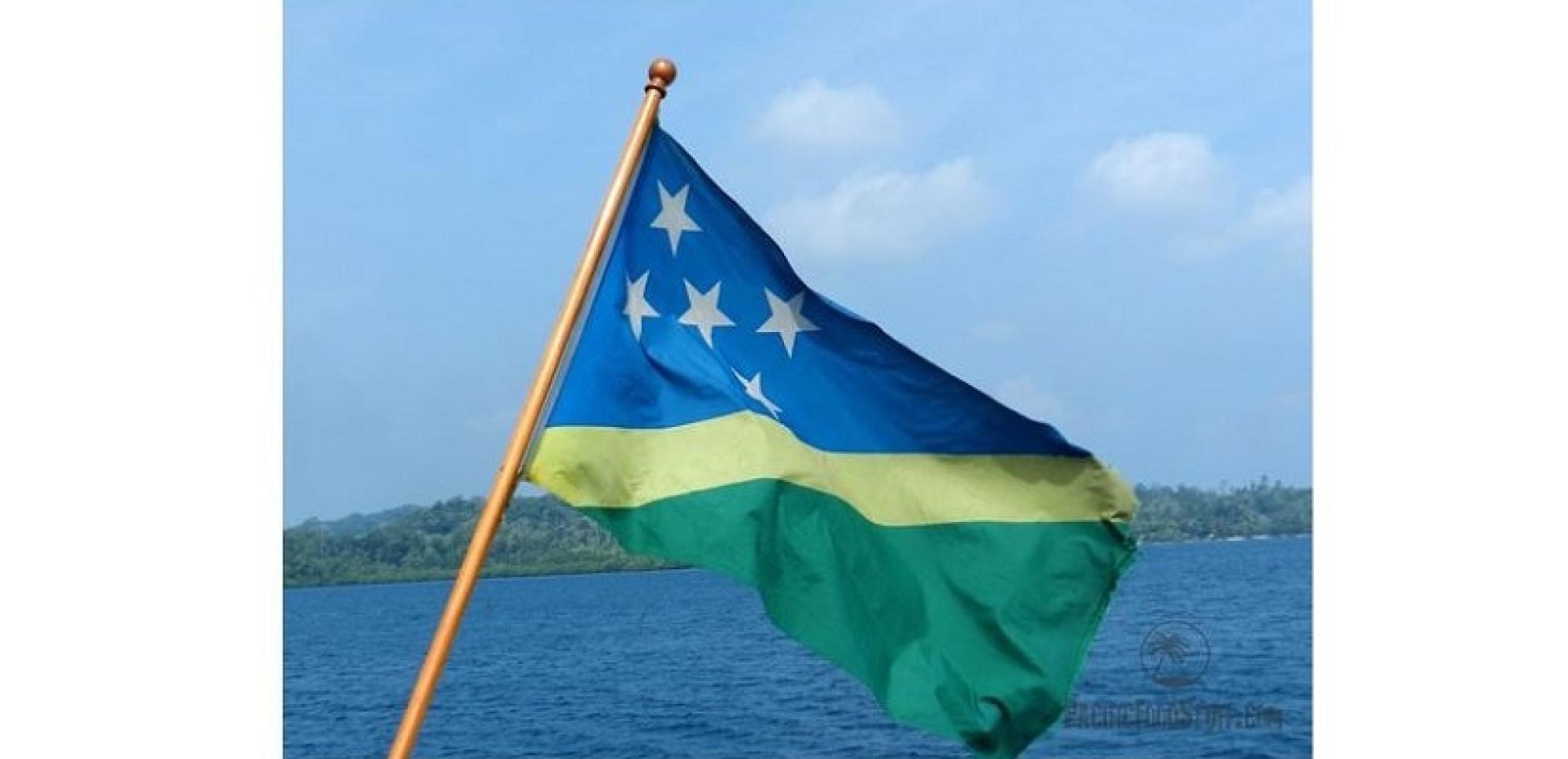 Image of fluttering Solomon Islands flag by Pacific Food at https://flic.kr/p/C8rs7R (CC BY-SA 2.0) 