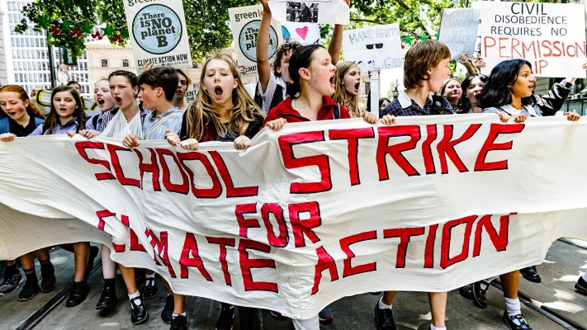 Photo of School Strike for Climate, Melbourne 30 November 2018, by Julian Meehan on flickr, used under CC BY 2.0 licence.