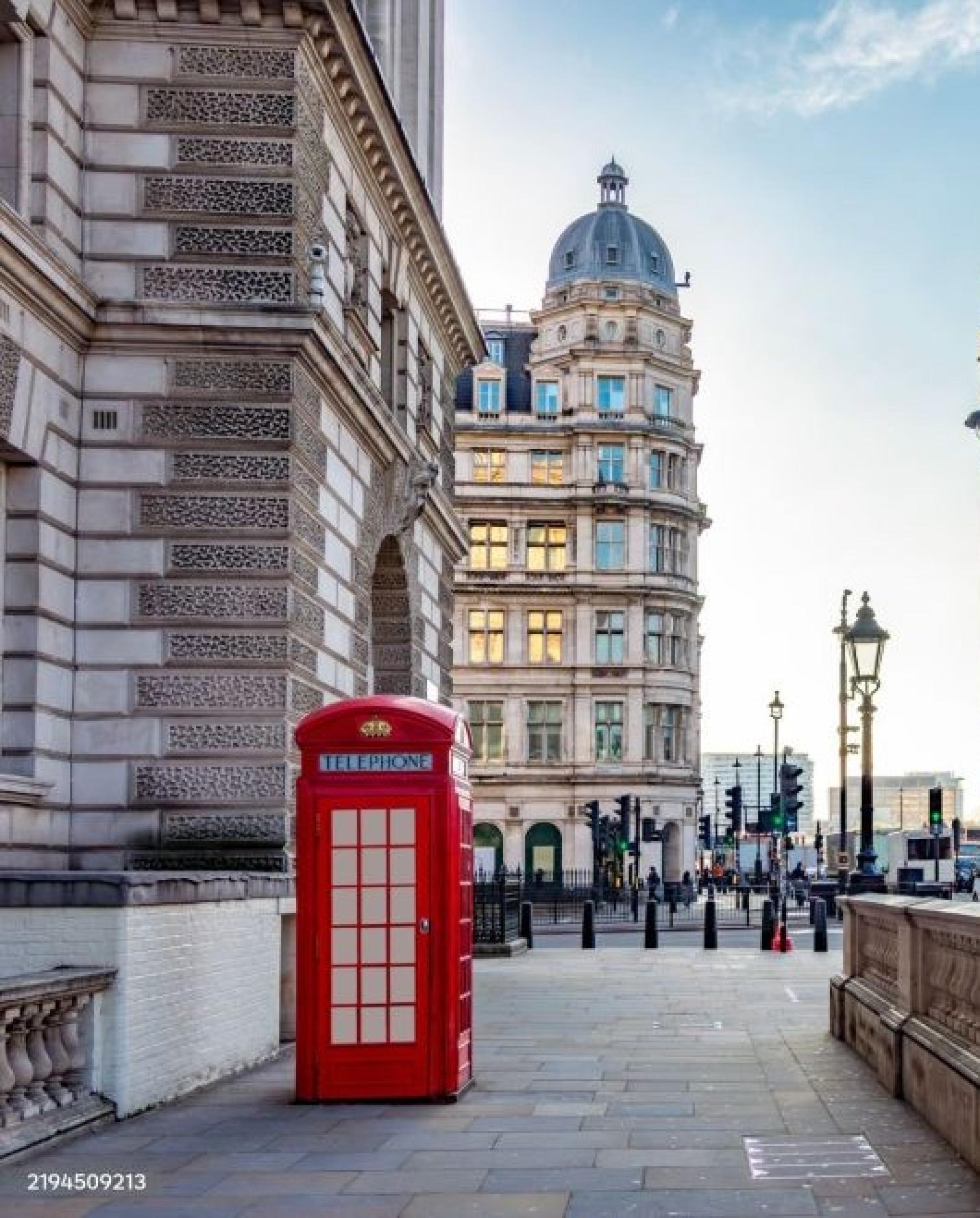 Red Telephone Box And Doubledecker Bus On Parliament Square And Big Ben Tower London Uk Stock Photo