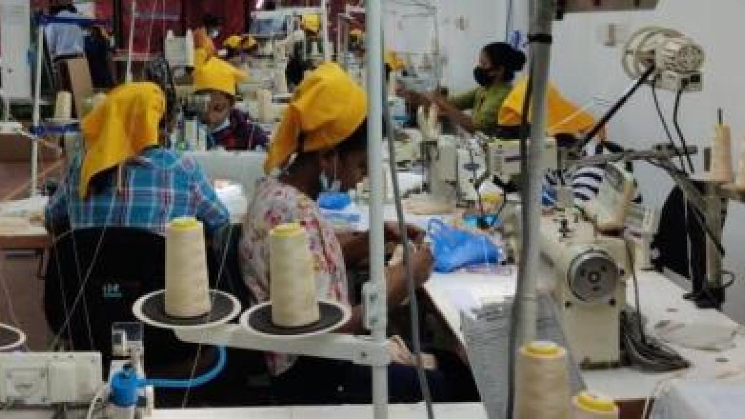 Image credit: Image of women garment workers in Sri Lanka; supplied by the presenter.