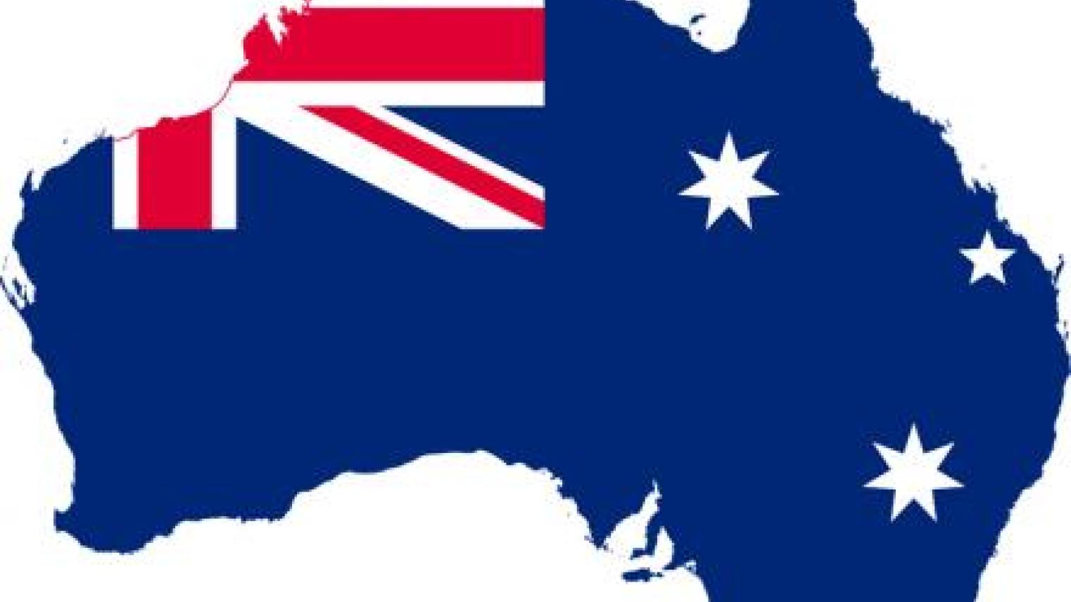Flag map of Australia_wikimedia 