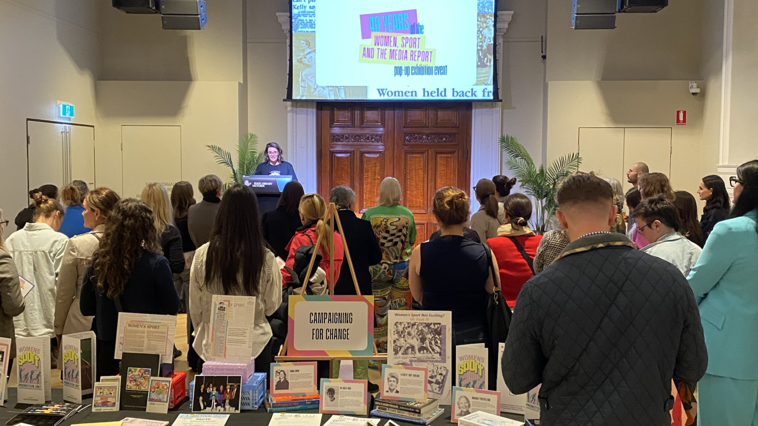 Opening address at the 40 years of the Women, Sport and the Media Report’ pop-up exhibition 